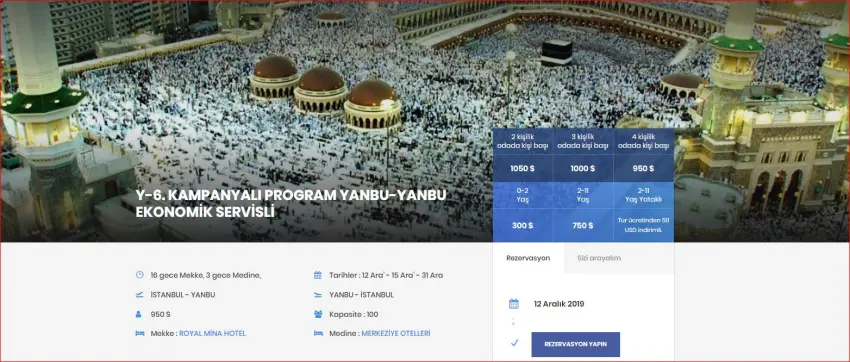 KAMPANYALI PROGRAM YANBU-YANBU EKONOMİK SERVİSLİ
